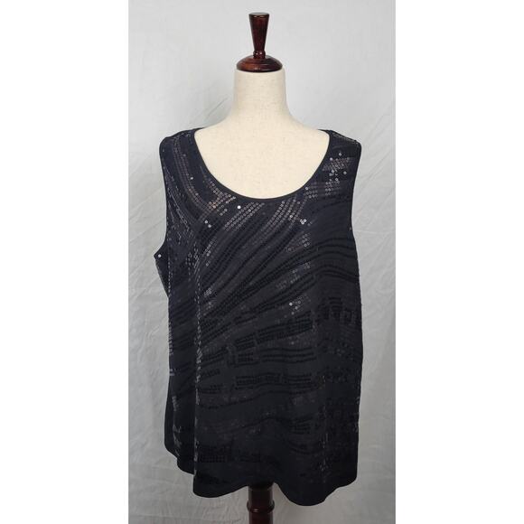 George Polyester Women's 3X Black Blouse - Picture 1 of 6